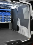 Right-side lining and tool pegboard in the Opel Vivaro