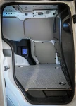 Right-side lining with wheel arch cover and floor panel for the Ford Courier