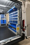 Right side of the fit-out with transparent drawers in the Toyota Proace Max