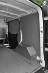 Right-side sheet-metal lining and resin-coated marine plywood for the Fiat Talento