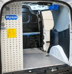Right side with panelling and cable holder in the Ford Courier