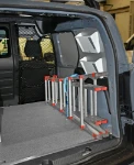 Right side with storage pockets and ladder hooks in the Mercedes Citan