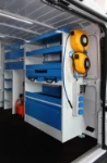 Right-hand side racking solution on the Ducato for boilers and stoves