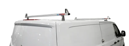 Roof bars with Supersilent profile fitted to the Transporter