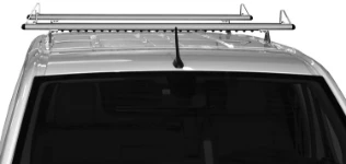 Roof bars with triangular load stops and noise-reducing profile on the ProAce