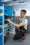 Shelves with doors