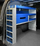 Shelving and drawers on the right side of the NV200