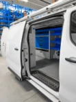 Shelving in the Fiat Scudo from the side door