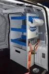 Shelving on the right of the Fiorino