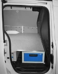 Side drawer, resin-coated marine plywood floor panel and panels for the Mercedes Citan