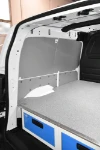 Side lining and underfloor drawers in the Renault Kangoo