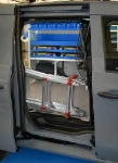 Side view of the Renault Kangoo fit-out with ladder