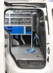 Side view of the shelving in the Ford Courier