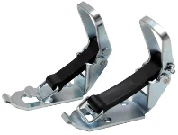 Steel and elastic snap fasteners