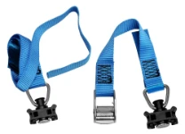 Straps with buckle for milled rails