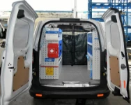 Syncro racking in a 2014 Ford Transit Courier