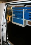 Syncro upfit units and accessories installed in a Ford Custom operated by professional cleaners