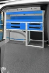 The Caddy’s resin-coated marine plywood floor liner