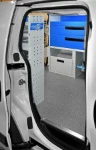 The Citroen Nemo’s drawers seen from the side door
