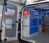 The Custom, showing drawers and accessories