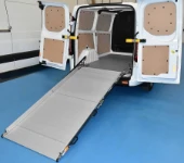 The Custom’s loading ramp in extended position