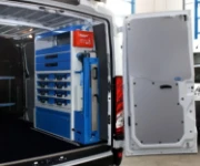 The Daily with racking units and accessories installed for electrical contractors