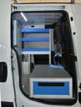 The drawer at the Doblò’s bulkhead