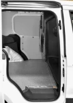 The Ford Courier’s marble-look floor liner and painted steel bodywork liners