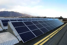 The inverters in Francom’s photovoltaic energy system.