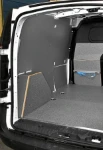 The left of the Citan showing its marble-look plywood floor liner