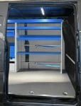 The Nissan NV400’s case transport compartments