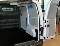 The NV200’s lined interior