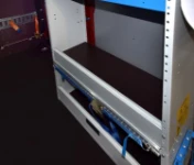 The plywood floor liner in the NISSAN NV400