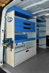 The racking on the left of the Trafic