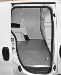 The resin-coated marine plywood floor liner and painted steel bodywork liners inside the Nemo