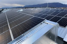 The rooftop photovoltaic installation at Francom’s factory