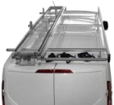 The single slide ladder rack seen from the rear