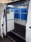 The Vito’s load compartment seen through the side door