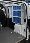 Transparent containers on the right of the Fiat Fiorino