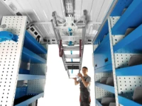 Under-roof ladder rack