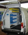 Van racking solutions Porter Piaggio