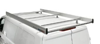 Volkswagen Transporter roof rack with crossbars, rubber-coated bars and roller