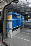 Volkswagen Transporter shelving with straps, shelves, compartments and drawers
