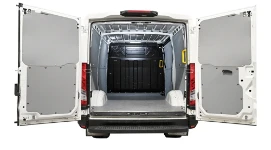 Wooden floor panel and honeycomb plastic panelling for the Iveco Daily