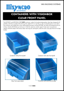 Containers with VisionBox Clear Front Panel