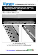 Bumper Protectors for Fiat Ducato – Citroën Jumper – Peugeot Boxer – Opel Movano