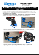Complete Range of Motorcycle Clamps for Vans