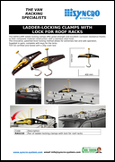 Ladder-Locking Clamps with Lock for Roof Racks