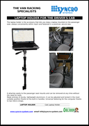 Laptop Holder for the Driver's Cab