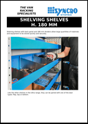 Shelving Shelves, H. 180 mm